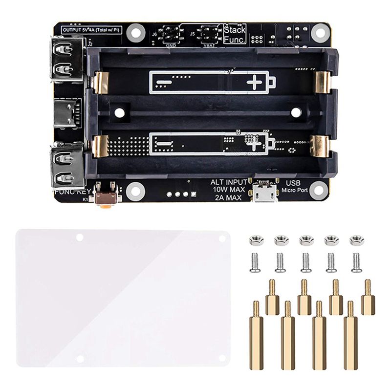 Raspberry Pi Uninterrupted Power Supply Ups 18650 - Fuente de Alimentación UPS 2X para