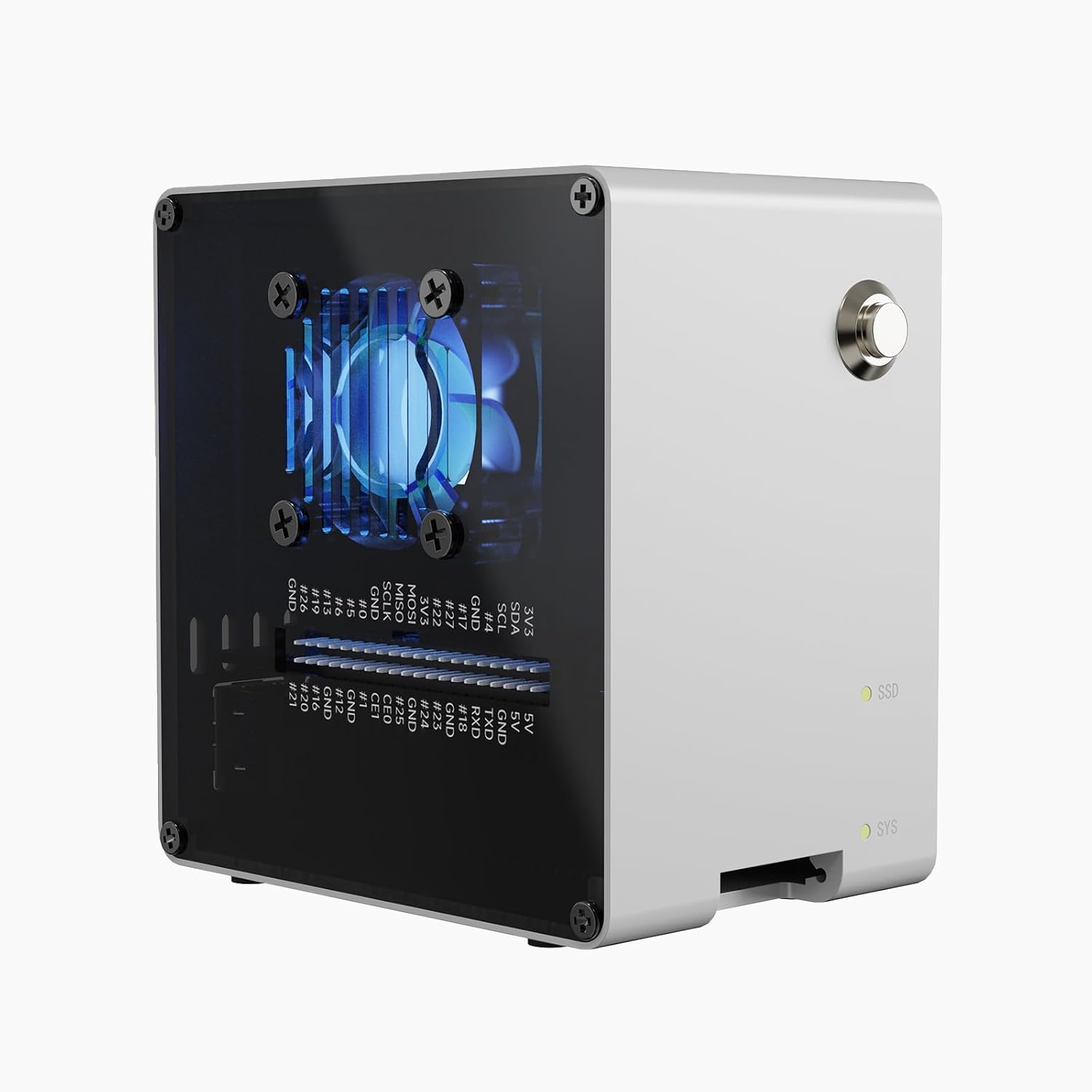 Raspberry Pi Ai Kit Hailo-8L - Carcasa Mini PC Pironman 5-Mini NVMe