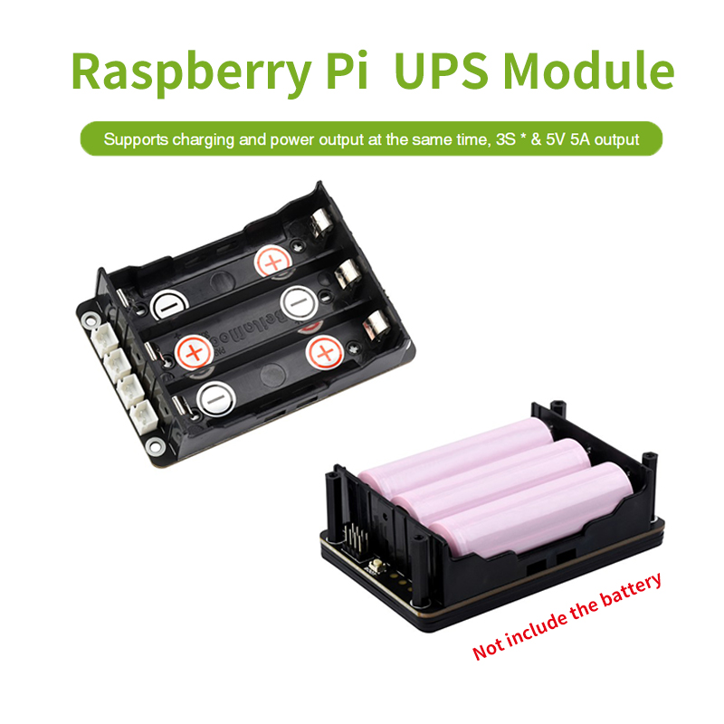 Raspberry Pi Uninterrupted Power Supply Ups 18650 - Raspberry Pi 5 UPS HAT compatible
