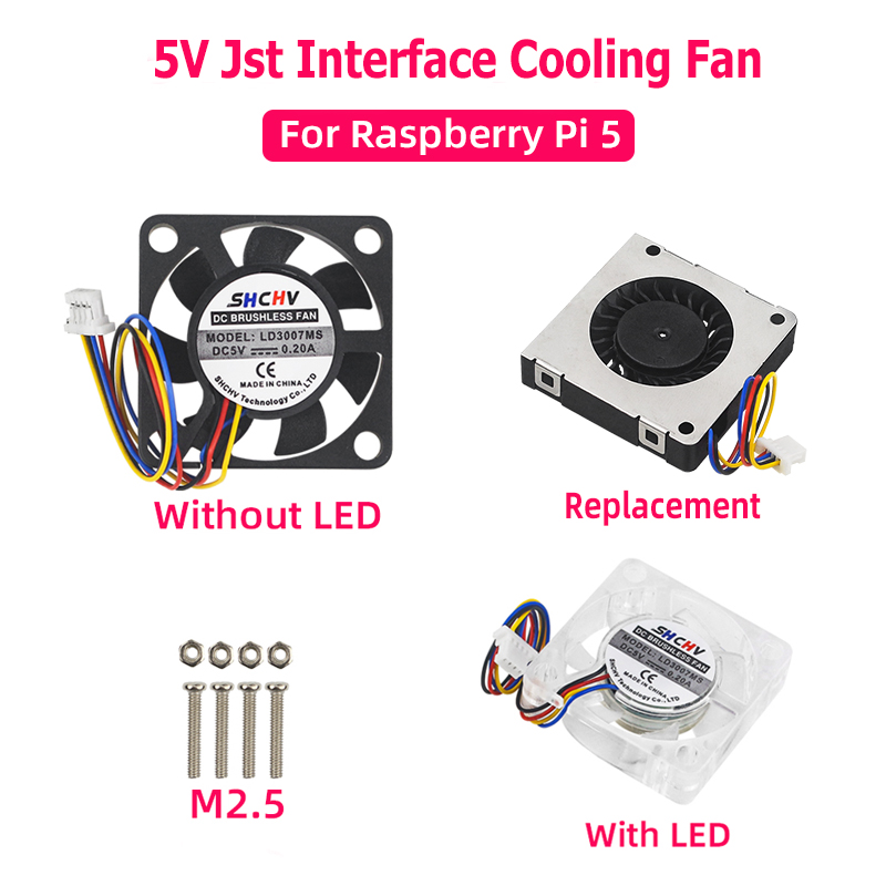 Raspberry Pi Water Cooling Kit - Ventilador de refrigeración de 5V, interfaz