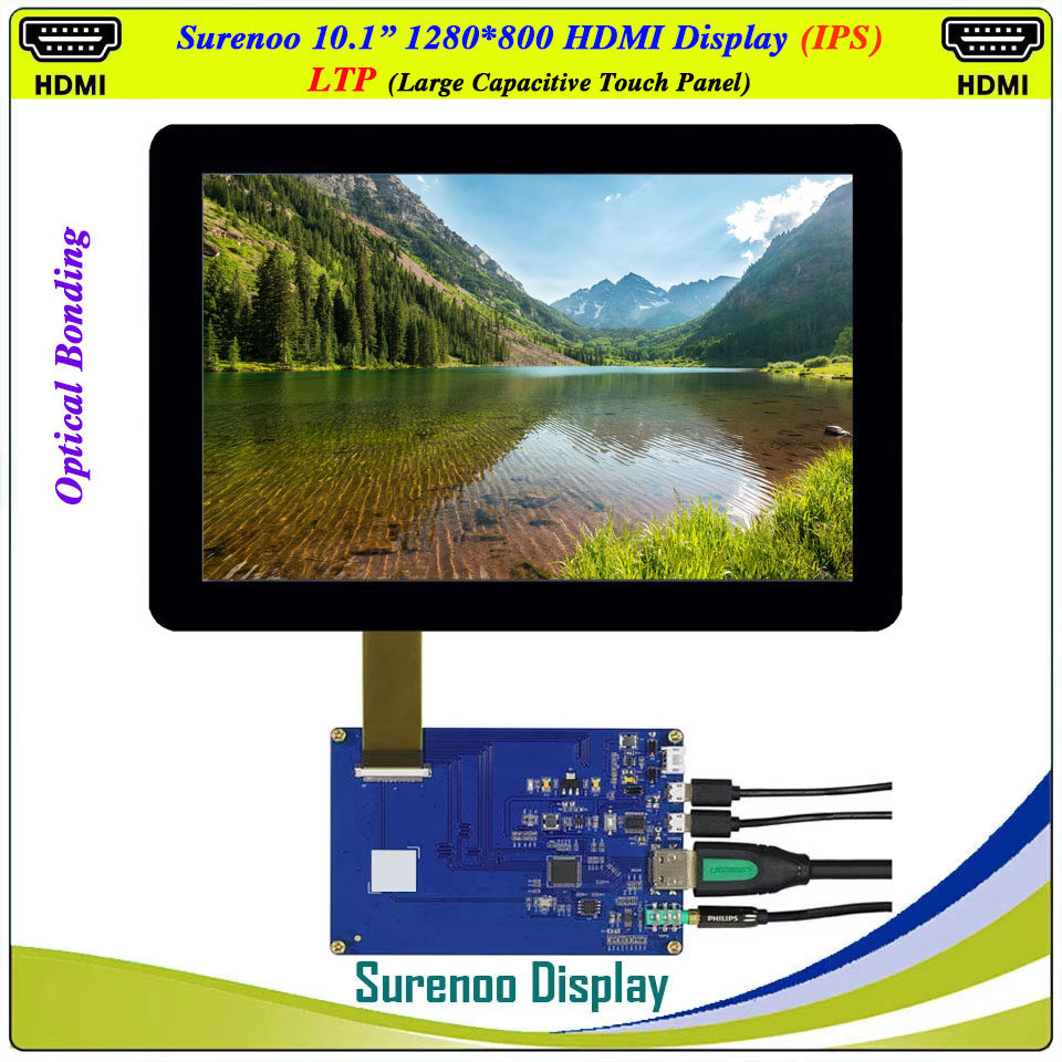 Módulo LCD Compatible con HDMI - Raspberry Pi 10.1 Inch Capacitive Touch Screen Ips reseña y precio