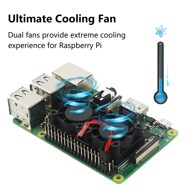 Raspberry Pi 4 ventilador dobl - Raspberry Pi Water Cooling Kit reseña y precio